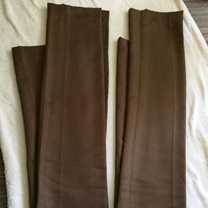 1- PR. 84" MEDIUM BROWN DRAPES